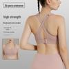 Женский спортивный бюстгальтер большого размера с защитой от ударов и регулируемыми бретелями для йоги и бега