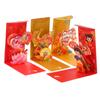 1Pc 2024 3D Chinese Dragon Long Luck Money Bag Red Pocket Hongbao Paper Envelopes Spring Festival  Year Red Envelope