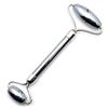 [GOLD STONE] Terahertz Stone Face Roller for Facial Beauty, Small Face, Face Massage, Health, Beauty, Part Color: Silver