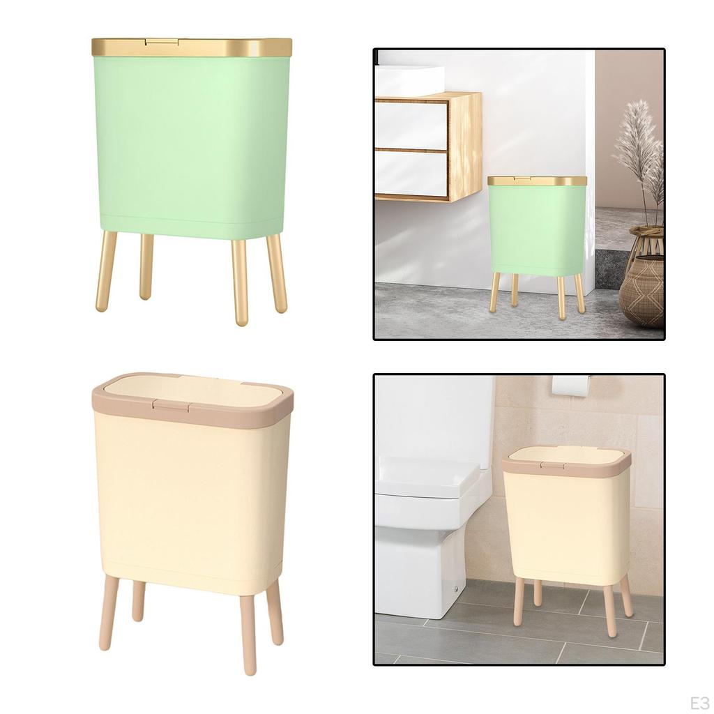 Мусорный бак для ванной, корзина для мусора с пресс-верхними крышками, прямоугольная мусорная корзина) Мусорные баки для туалета