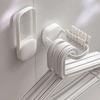 1PCS Clothes Hanger Storage Artifact Foldable Bathroom Balcony Wall-mounted Clothes Hanger Storage Rack Multi-function Storage Rack
