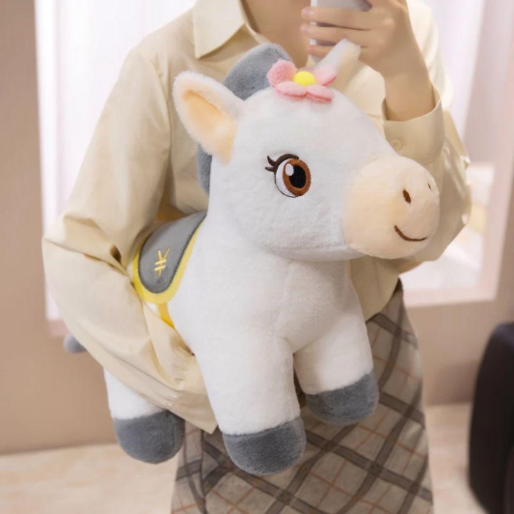 Cute Little Horse Stuffed Horse Doll Colorful Design Lucky Wealth Pony  Friends Gift