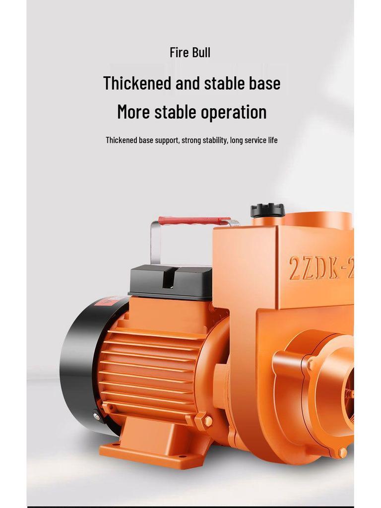 220V Self-Priming ZDK Agricultural Centrifugal Pump for Sewage and Clean Water, Large Flow