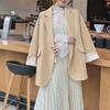 2023 New Spring and Autumn Korean Edition High End Simple Commuting Suit Collar Double Breasted Loose Oversize Women's Suit