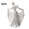 3D Printed Home Decor Dancer Figurine, Elegant Dance Girl Statue with Flowing Dress, Aesthetic PLA Art Classical Ornament Sculpture for Decor, Modern