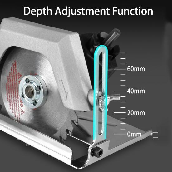 Преобразователь электрической дрели 0-75 мм, регулируемый угол глубины, сменная митра, ручная электрическая дрель на электрическую циркулярную пилу, аксессуары для плотницких работ