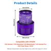 Large Trash Cans For V10 SV12 Vacuum Cleaner Dust Bucket V10 HEPA Filter Dust Bin Filter Cup Replacement Accessories
