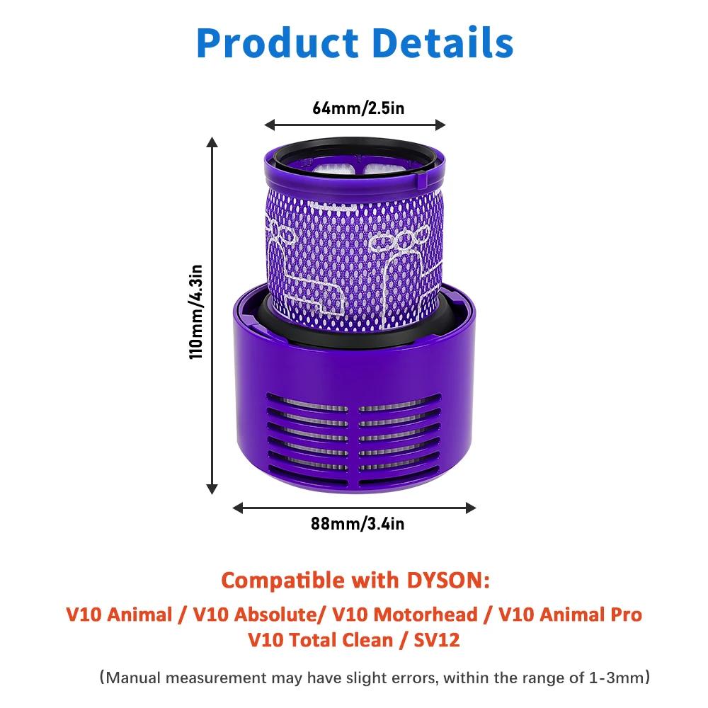 Large Trash Cans For V10 SV12 Vacuum Cleaner Dust Bucket V10 HEPA Filter Dust Bin Filter Cup Replacement Accessories