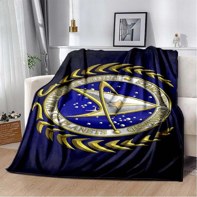 3D Print Star-T-Trek Pattern Flannel Blanket,Multi-purpose Holiday Gift Blanket Warm And Soft Blankets All Seasons
