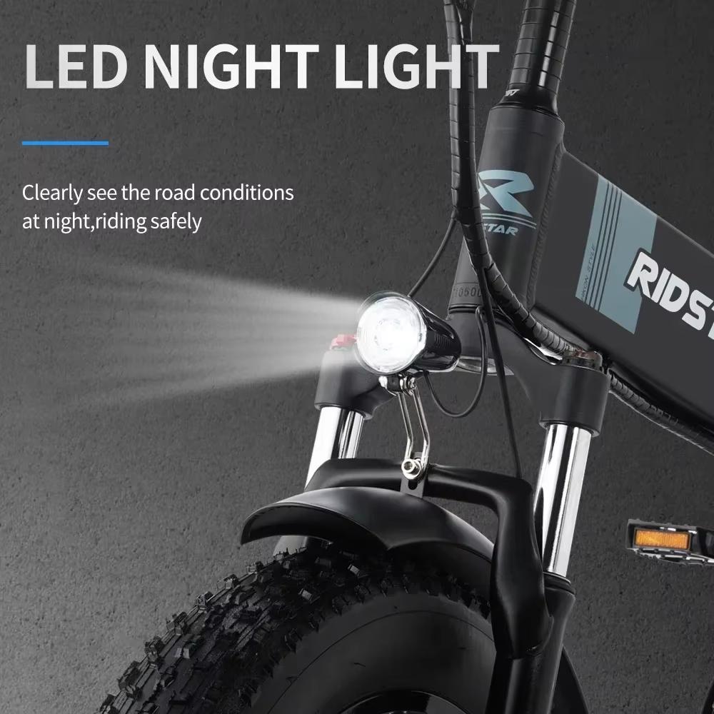 Электровелосипед Ridstar-VéloPlible складной H20 Pro, 2000 Вт, 48 В, 23 Ач, 20 дюймов X4.0, электрический горный велосипед, двигатель Fat Visitor, 4.0