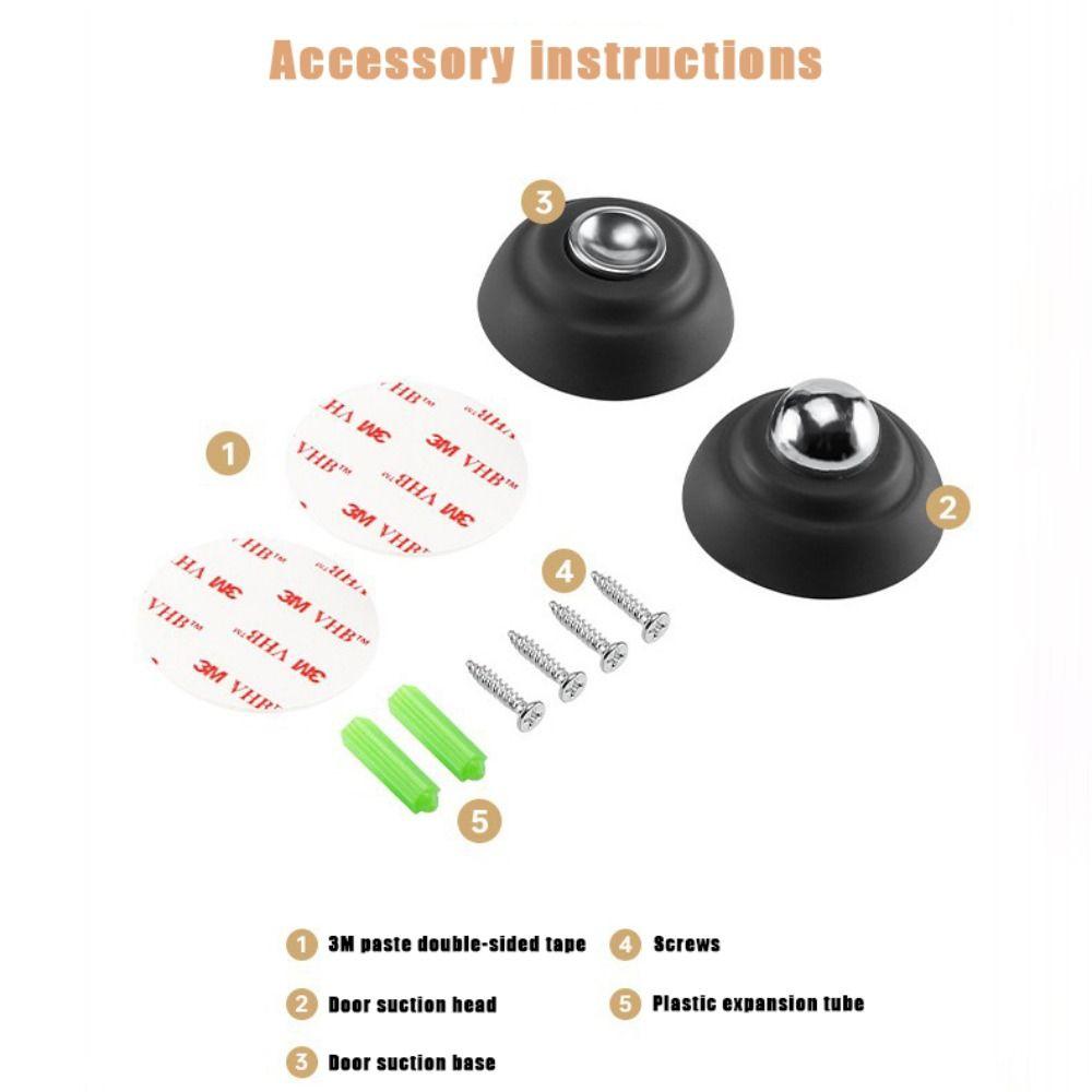 Защитная стенка Магнитный дверной стопор Free-punch Противоударный дверной присоска Защитный самоклеящийся дверной стопор Держатель настенный