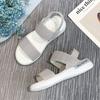 Sports Sandals Women's Elastic Elastic Summer New Flat Bottomed Outerwear Fairy Style Roman Beach Women's Shoes