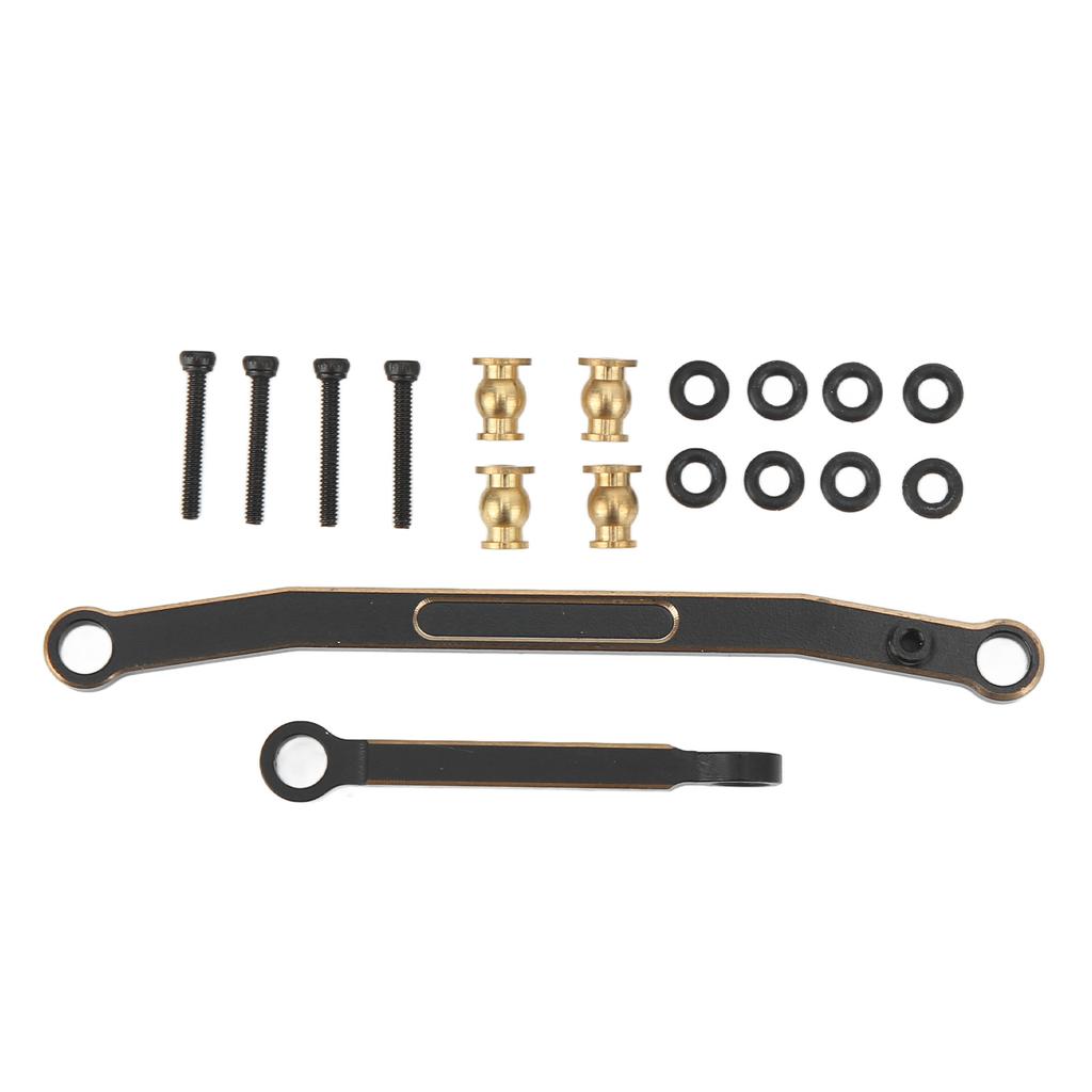 Brass Steering Rod RC Car Steering Linkage for Axial SCX24 124 Remote Control Car Black