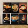 Японская еда Рамен Лапша Постеры и Принты Печать на Холсте Современное Настенное Искусство Картина для Кухни Ресторана Декорация