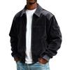Men's Corduroy Pocket Zipper Jacket Men's Plus Size Casual Sports Jacket