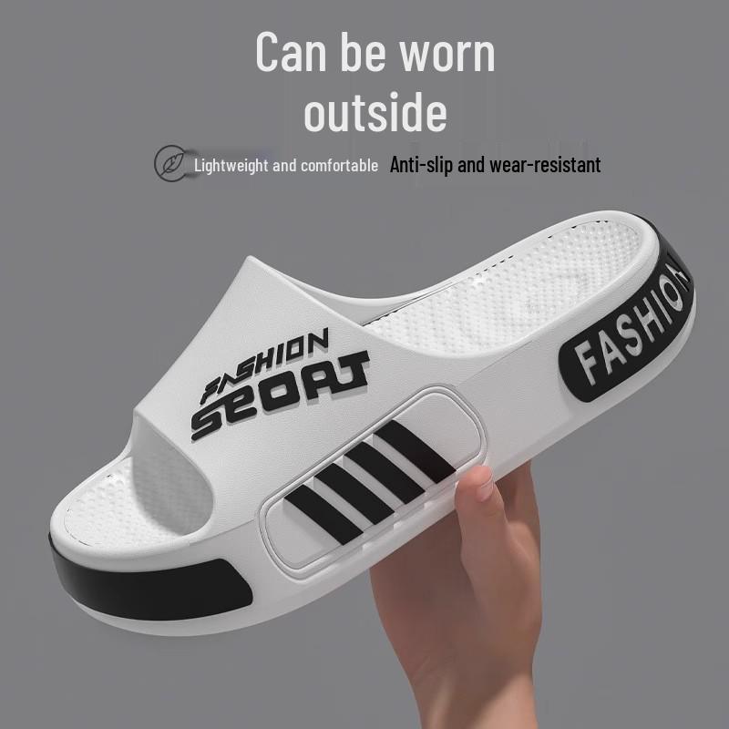 Men's Summer 2025 Non-Slip, Water-Resistant Outdoor Slippers and Bathroom Sandals