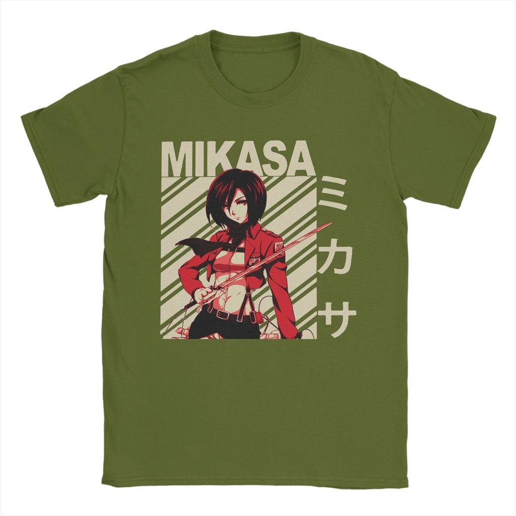 Футболки Attack on Titan для мужчин AOT Shingeki No Kyojin Аниме Хлопковые футболки с круглым вырезом с коротким рукавом Идея для подарка Одежда