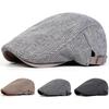Мужские ретро кепки газетчика в клетку «гусиная лапка», британские шляпы художников, весенне-осенние регулируемые плоские кепки, хип-хоп береты