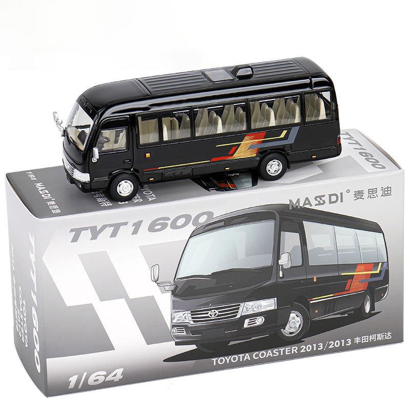1/64 Toyota Coaster АВТОБУС Металлическая Машинка Литье под Давлением и Игрушечные Транспортные Средства Модель Автомобиля Миниатюрная Масштабная Модель Автомобиля для Детей