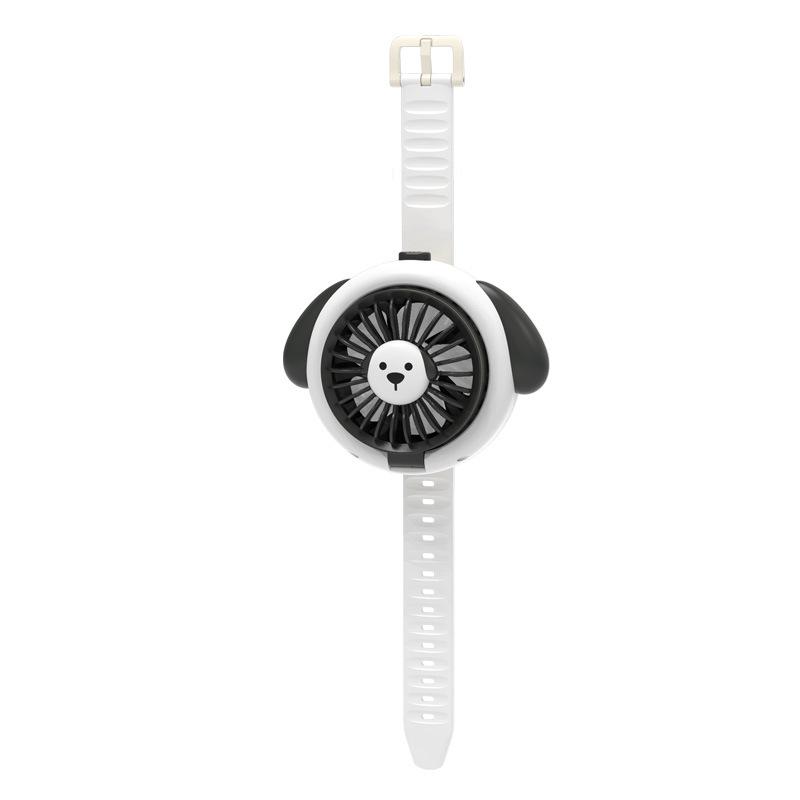 Cartoon Puppy USB Rechargeable Mini Fan: Silent, Portable, Ideal Gift for Kids and Students