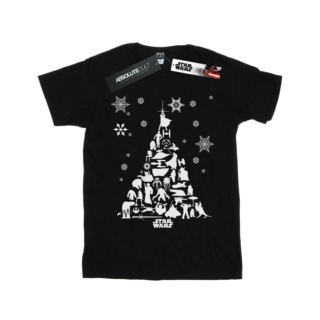 STAR WARS Mens Christmas Tree T-Shirt