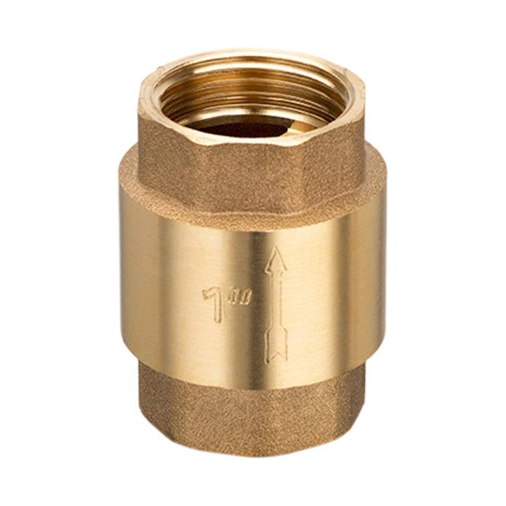 1 Inch Brass None Return Valves With Reinforced Structure Bidirectional Seal Technology For Pipe Safety Industrial Use