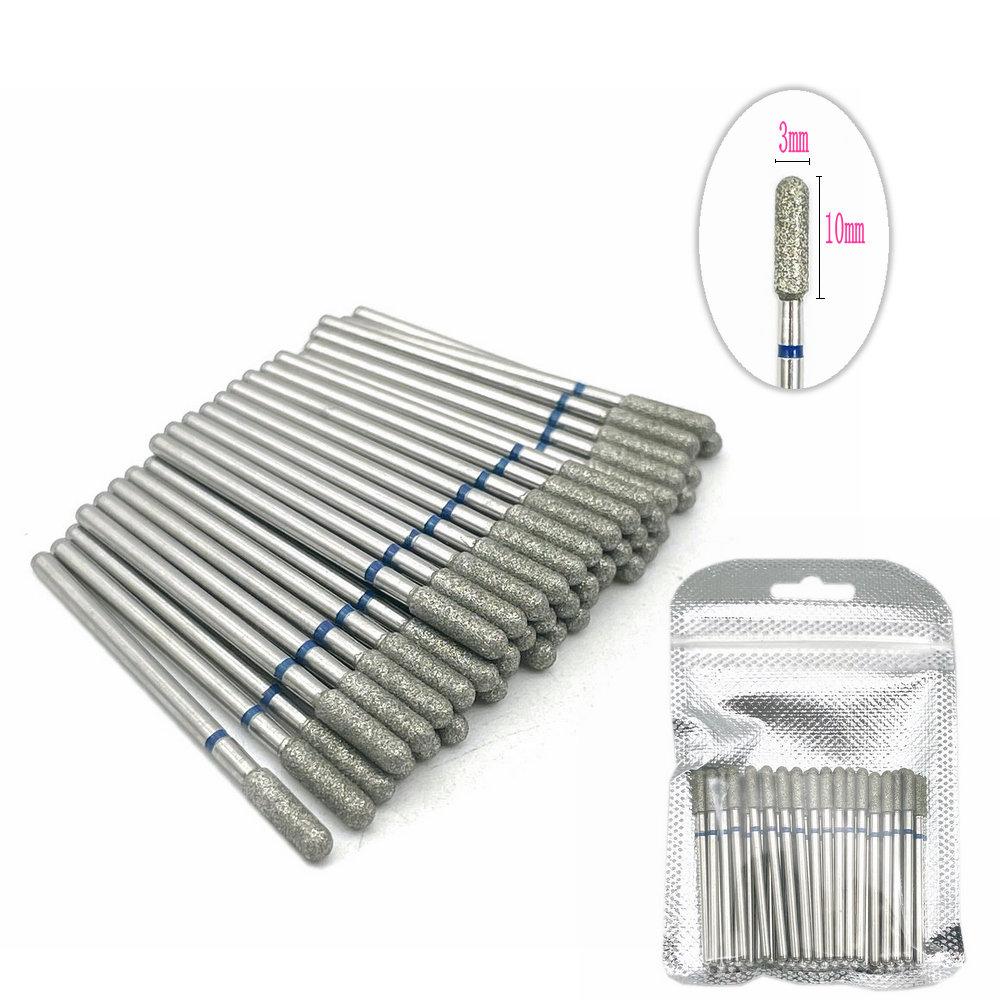 50 шт./упак. алмазные шлифовальные боры для ногтей, сверла для стоматологической алмазной полировки, полировщик для ногтей, фрезы, сверла