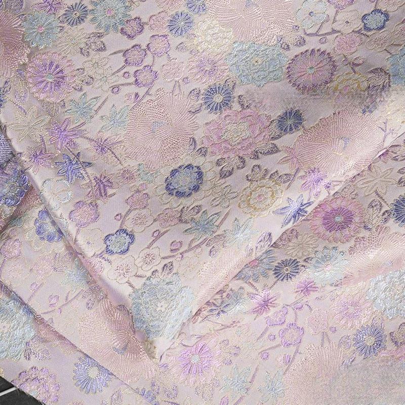 100 см жаккардовый гобелен атласная ткань шелк Helu Tongchun гладкая текстура подвеска парча династии Сун чонсам ханьфу