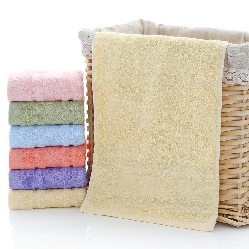 Bamboo Fiber Face Towel Household Bathing Towels Rectangle Good Absorption Soft Towels for Home Bathroom