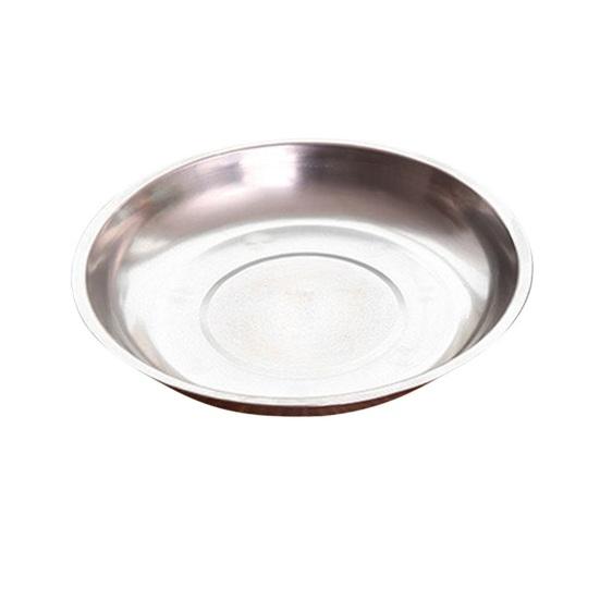 Fruit Tray Beautiful Fashionable Thickened Round Stackable Anti-fall Space-saving Stainless Steel Grill Plate Home Accessories
