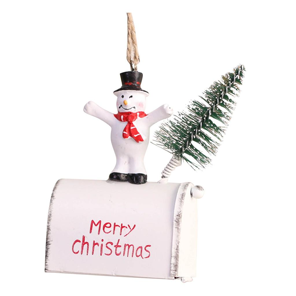 Железные рождественские подвески Санта-Клаус Снеговик Металлические подвески Реквизит Украшения для рождественской елки Украшения