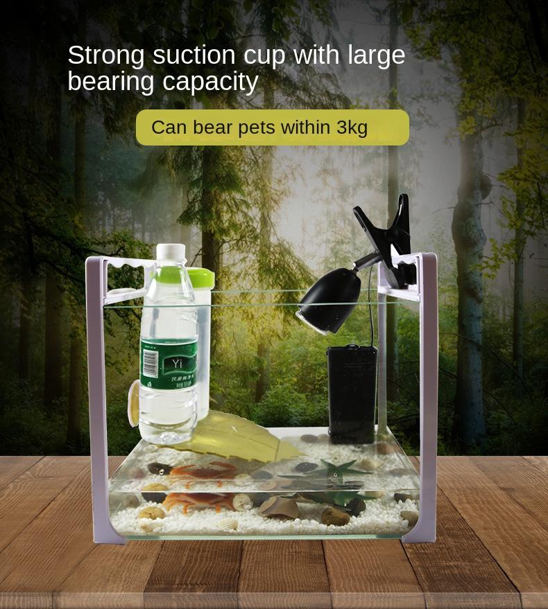 Turtle Sun Drying Platform Climbing Turtle Sun Drying Back Floating Platform Suction Cup Plastic Acrylic Leaf Climbing Platform