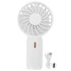 Portable Handheld Fan USB Rechargeable Enhanced Wind Small Fan for Travel Office StudyWhite