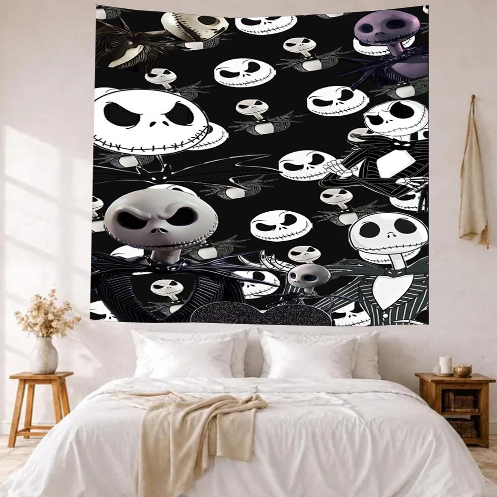 Christmas Nightmare Wall Decor Tapestry Art For Pet Memorial Birthdaywedding Party Backdrop Family Gift
