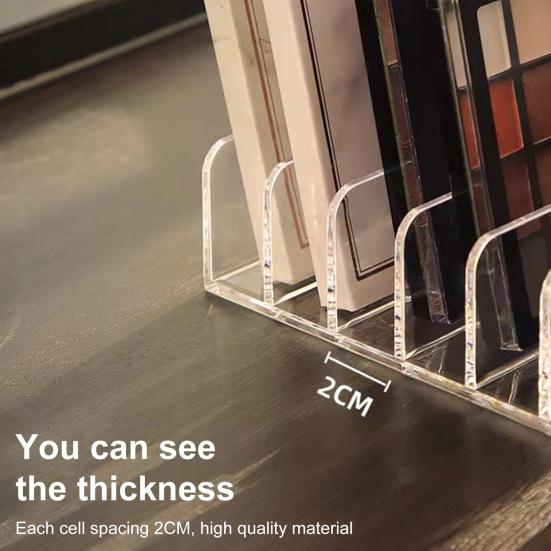 2 шт. Органайзеры для палитр теней для век, стеллажи с 7 отсеками, прозрачные держатели для хранения косметики