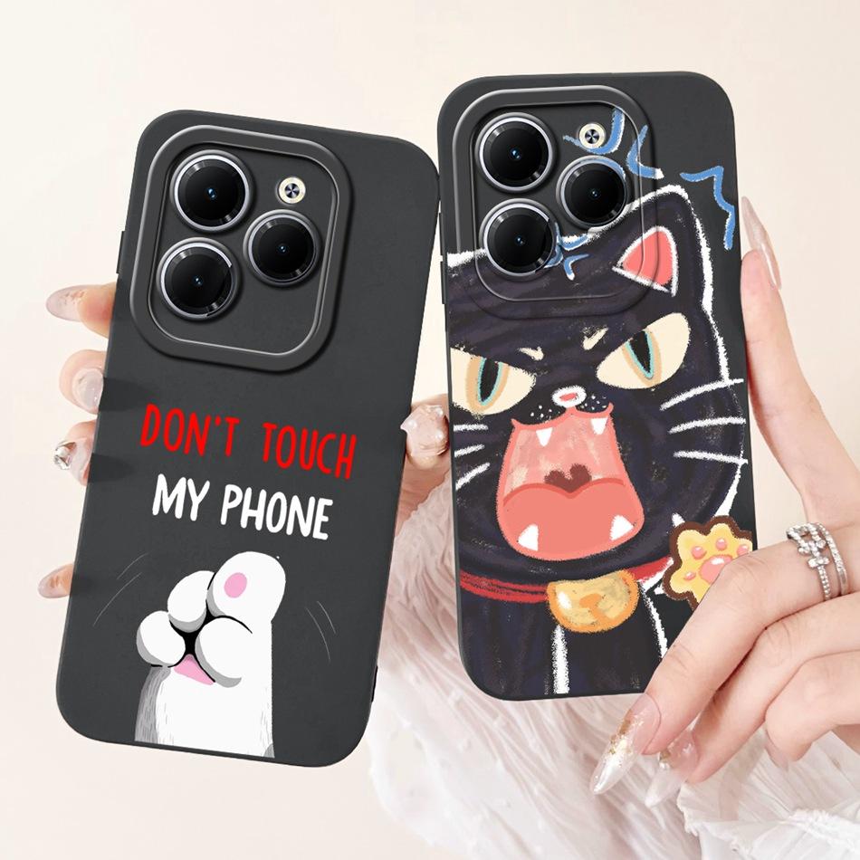 Чехол для Infinix Hot 40 Pro Hot 40 40i 40Pro Hot40 Hot40i Милый Мультяшный Панда Кролик Мягкий Силиконовый Ударопрочный Чехол для Телефона