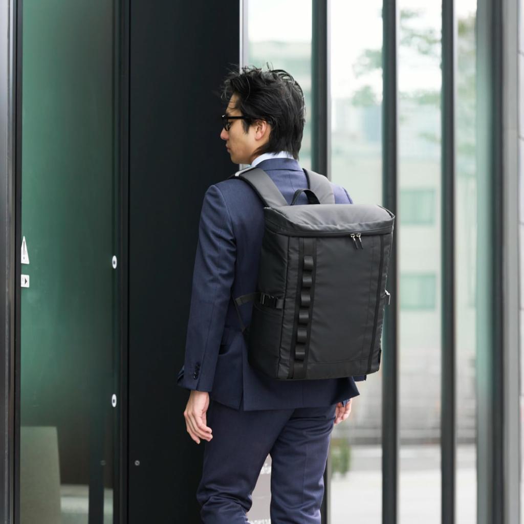 Рюкзак ELECOM, рюкзак, тип коробки, дюймы, водоотталкивающий, большой емкости, 30 л, черный ~15,6 BM-XBPBX01BK