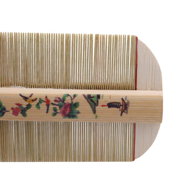Natural Bamboo Wood Lice Comb Super Narrow Tooth Wood Combs No Static Hair Tool for Men or Pet