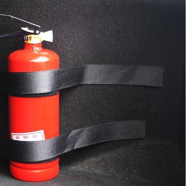 5pcs Car Trunk Store Content Bag Rapid Fire Extinguisher Holder Safety Strap Kit