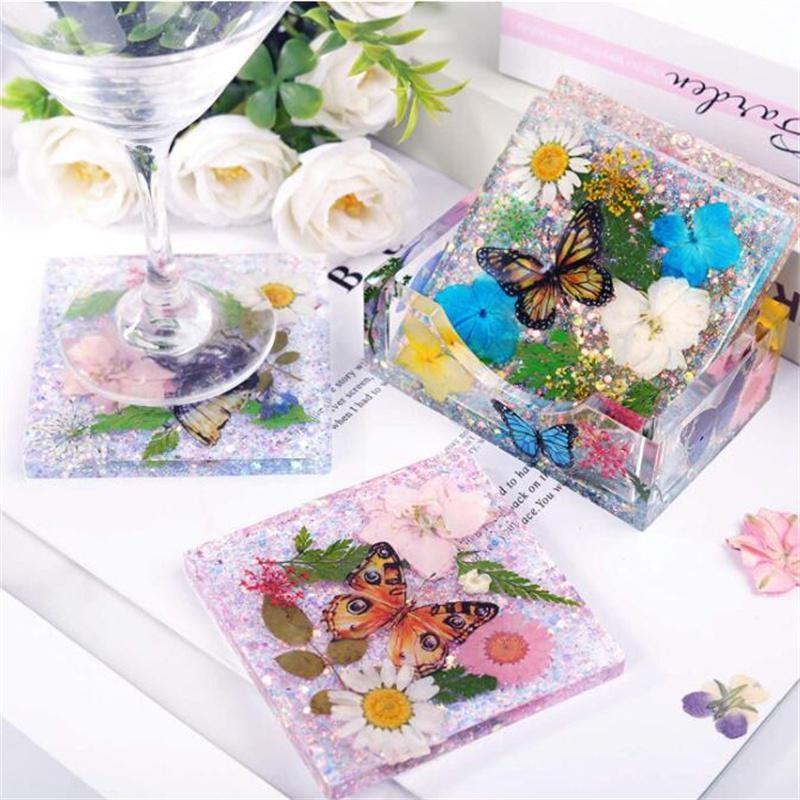 Силиконовая форма для подстаканника для DIY рукоделия - Круглые и квадратные варианты