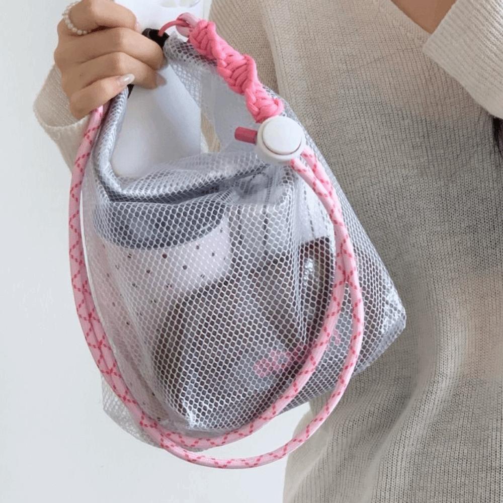 Casual Transparent EVA Waterproof Storage Bag PVC Drawstring Cosmetic Bag Portable Lightweight Swimming Bag Outdoor