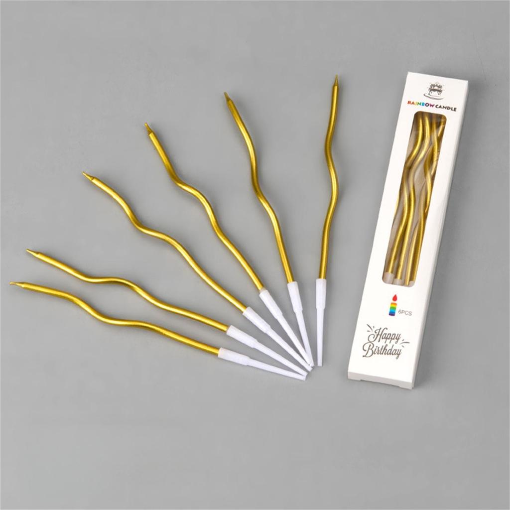 Свечи на день рождения Спиральные свечи для торта Длинные тонкие свечи для торта Для свадебной вечеринки и украшения торта