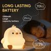 Cute Silicone Penguin Night Light Dimmable Novelty Kids Night Light With Touch Sensor USB Rechargeable Suitable For Kids Gifts