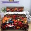 3Pcs Superhero Teamup Bedding Set Quilt Cover Pillowcase Home Christmas Xmas Halloween Gift 1 Duvet Cover 2 Pillowcase M928676