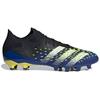 Adidas Predator Freak.1 Low AG Demonskin - черные мужские кроссовки Core-Black Cloud-White Solar-Yellow FZ3752