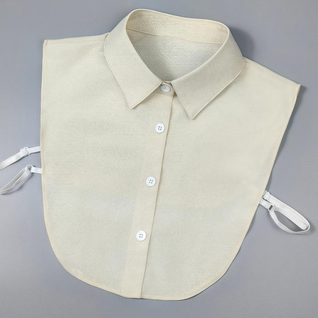 One Blend False Collar Made of Oxford Fabric, Comfortable and Breathable, Practical, Versatile for Ladies, Available In M