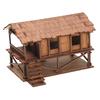 1/72 Модели Дом Неокрашенный Сделай Сам Деревянный Дом Сборка DIY Проекты Аксессуар G