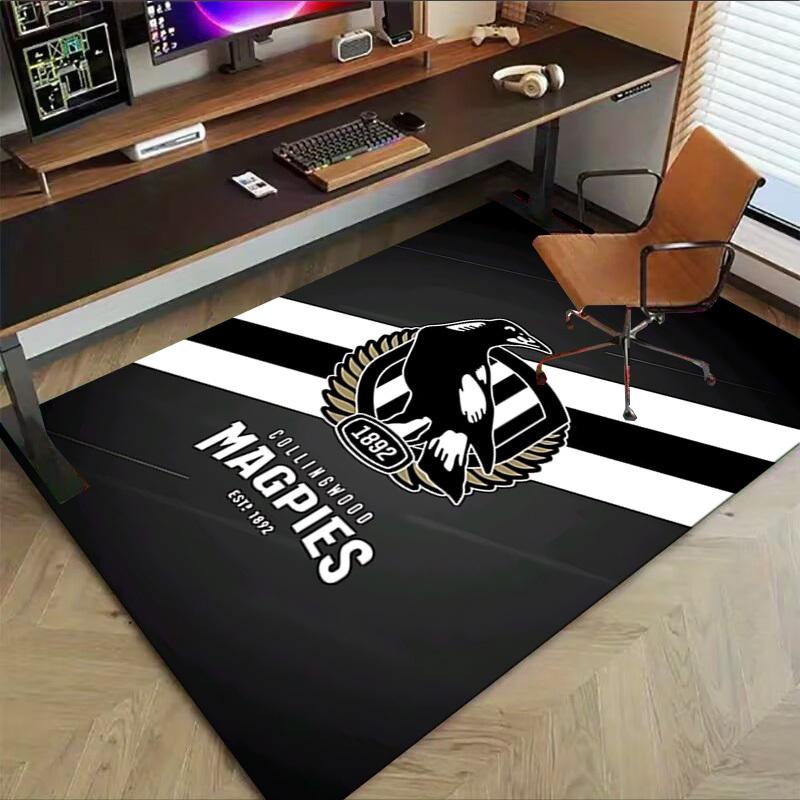 1 шт. Ковер Collingwood Magpies, Офисный ковер, Внешний коврик, Домашний декор, Ковер для зоны, Фестиваль