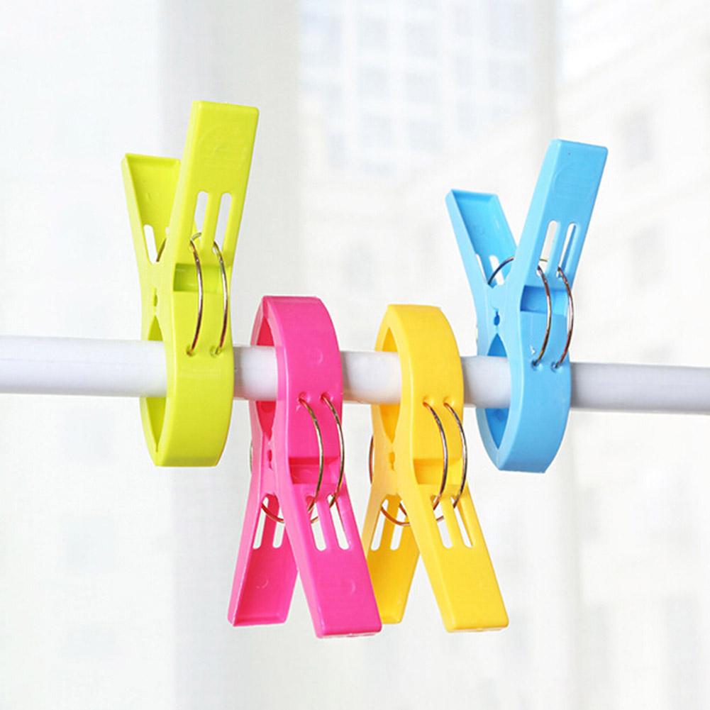 Цветные большие пластиковые прищепки для пляжных полотенец и сушилок
