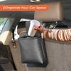 Universal Foldable Car Trash Can Garbage Bag Lid Auto Back Seat Dustbin Waste Rubbish Basket Organizer Storage Car